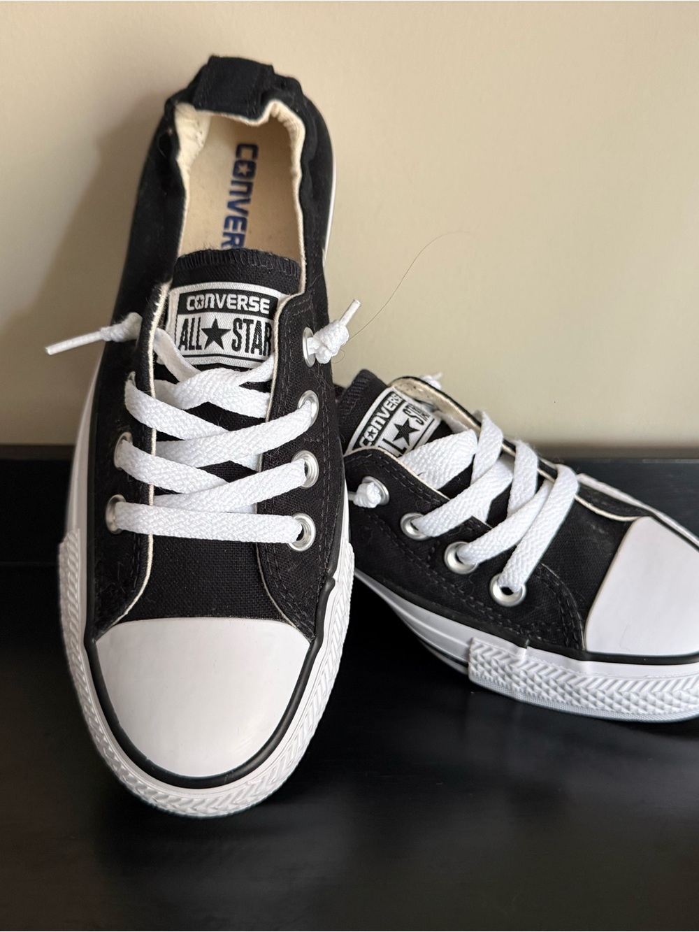 Converse Chuck Taylor All Star Shoreline Slip-On Black Sneakers Women’s 6